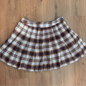 Forever 21 Multicolor Plaid Skater Skirt